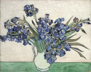 Vase avec iris
